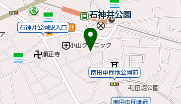 石神井公園タウンサイクルの地図画像