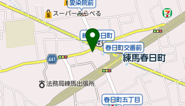 練馬春日町タウンサイクルの地図画像