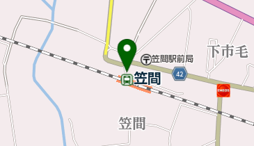 笠間駅前観光案内所レンタサイクルの地図画像