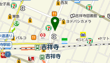 吉祥寺大通り東レンタサイクルの地図画像