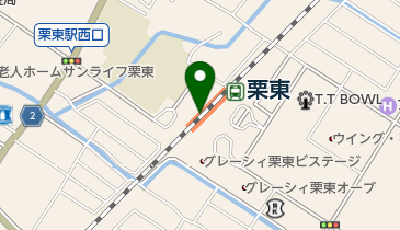 栗東駅東口レンタサイクルの地図画像