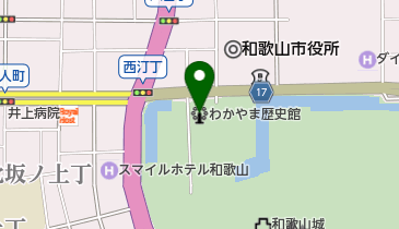 和歌山城レンタサイクルの地図画像