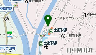 レンタサイクルえむじか 出町柳店の地図画像