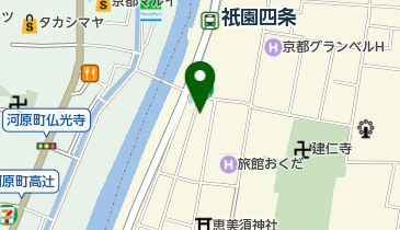 レンタサイクルえむじか 祇園店の地図画像