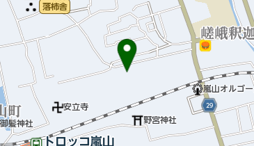 レンタルサイクルグリーンフラッグ 京都嵯峨野店の地図画像