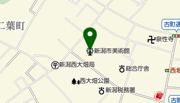 にいがたレンタサイクル 新潟市美術館ステーションの地図画像