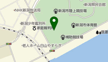 にいがたレンタサイクル 白山公園駐車場ステーションの地図画像