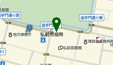 サイクルネットHIROSAKI 弘前市立観光館ステーションの地図画像