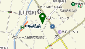 サイクルネットHIROSAKI 弘前市まちなか情報センターステーションの地図画像