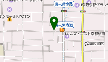 Kyoto Cycling Tour Project(京都サイクリングツアープロジェクト) 京都八条口サイクルターミナルの地図画像