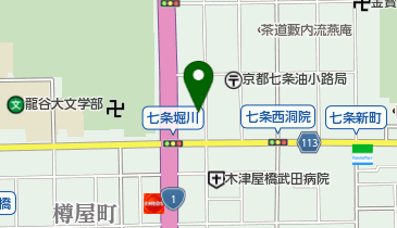 レンタサイクル風音の地図画像