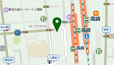 高崎まちなかコミュニティサイクル(高チャリ) 駅西口広場ポートの地図画像