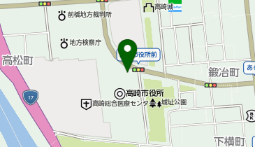 高崎まちなかコミュニティサイクル(高チャリ) 高崎市役所ポートの地図画像