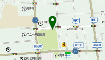 高崎まちなかコミュニティサイクル(高チャリ) もてなし広場ポートの地図画像