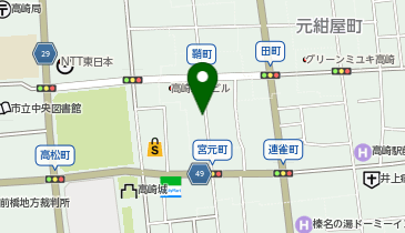 高崎まちなかコミュニティサイクル(高チャリ) さやもーるポートの地図画像