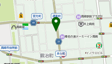 高崎まちなかコミュニティサイクル(高チャリ) シネマテークたかさきポートの地図画像