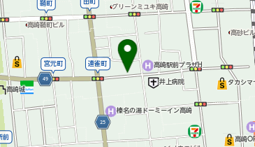 高崎まちなかコミュニティサイクル(高チャリ) 慈光通りポートの地図画像