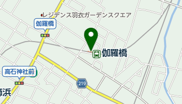 高石市レンタサイクル 伽羅橋自転車駐車場の地図画像