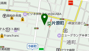 ことでん片原町駅前レンタサイクルポートの地図画像