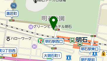 レンタサイクル「駅リンくん」 JR明石駅営業所の地図画像