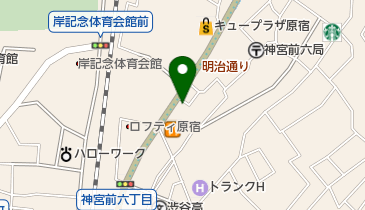 スターバックスコーヒー神宮前6丁目店 (COGICOGIポート)の地図画像