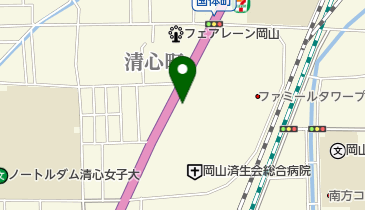 岡山市レンタサイクルももちゃり 岡山済生会ライフケアセンターポートの地図画像