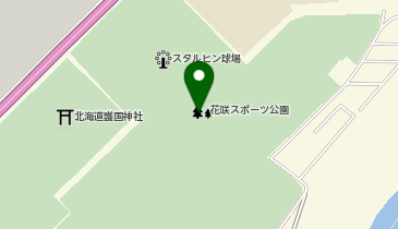 花咲スポーツ公園の地図画像
