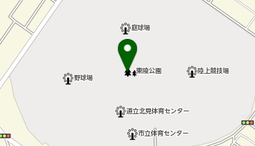 東陵公園の地図画像