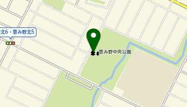 恵み野中央公園の地図画像