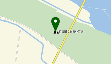 和賀川ふれあい広場の地図画像