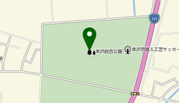 米沢総合公園の地図画像
