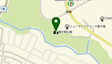 龍ヶ岡公園の地図画像