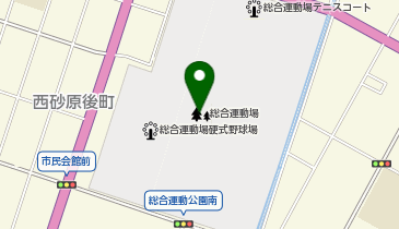 足利市総合運動公園の地図画像