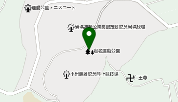 岩名運動公園の地図画像
