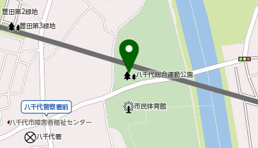 八千代総合運動公園の地図画像