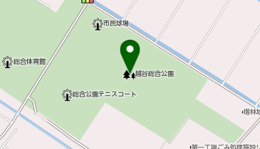 越谷総合公園の地図画像