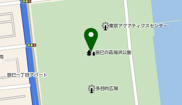辰巳の森海浜公園の地図画像