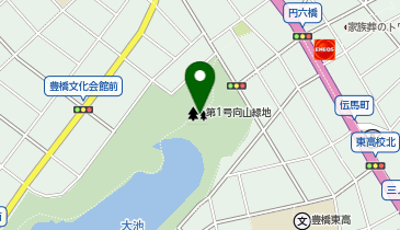 向山緑地の地図画像