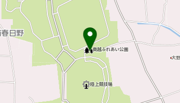 奥越ふれあい公園の地図画像