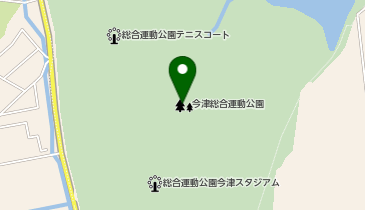 高島市今津総合運動公園の地図画像