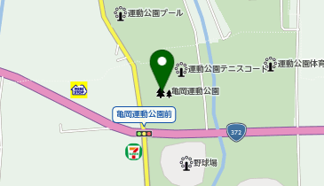 亀岡運動公園の地図画像