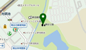 鴨谷公園の地図画像