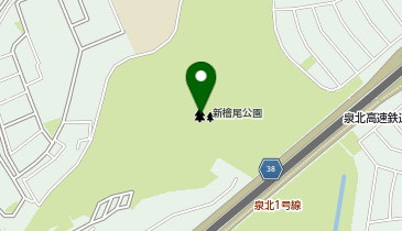 新檜尾公園の地図画像