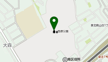 西原公園の地図画像