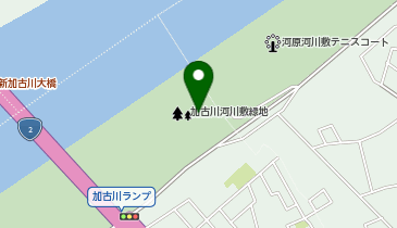 加古川河川敷緑地の地図画像