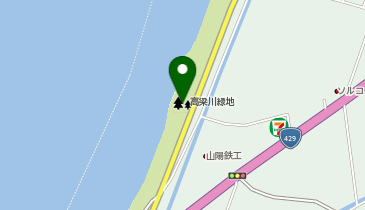 高梁川緑地の地図画像