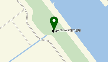 かさおか太陽の広場の地図画像