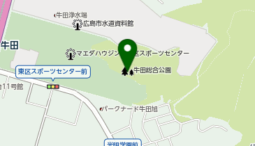 牛田総合公園の地図画像