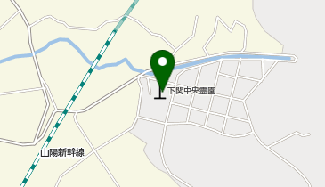 下関中央墓園の地図画像