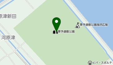 西条市東予運動公園多目的広場の地図画像